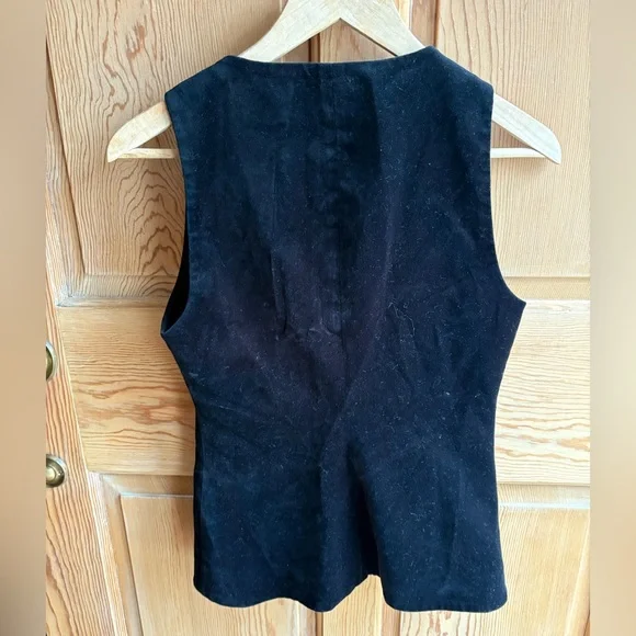 NWOT VELVET 10 Crosby Derek Lam Black Vest Blouse - Picture 4 of 6